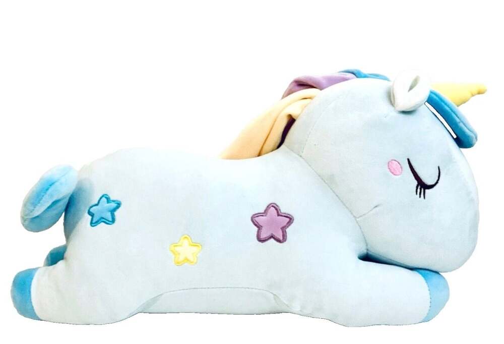 Kawaii Cute Blue Stars Unicorn 19” Plush Super Soft & Adorable